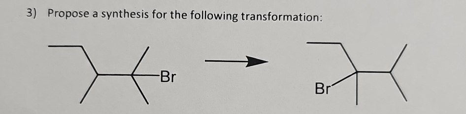 Solved Propose a synthesis for the following transformation: | Chegg.com