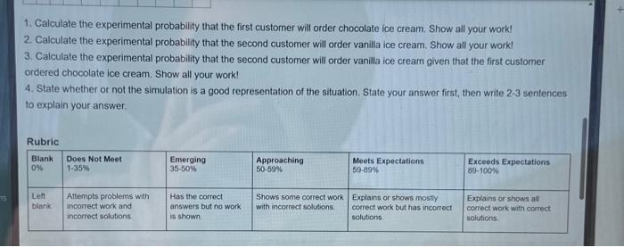 Solved Situation: You work at an ice cream shop that sells | Chegg.com