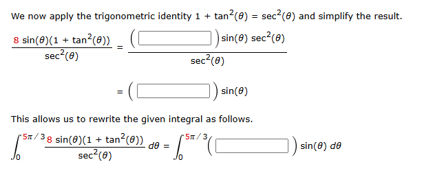 Sec Rewritten Solved We now apply the trigonometric identity | Chegg.com