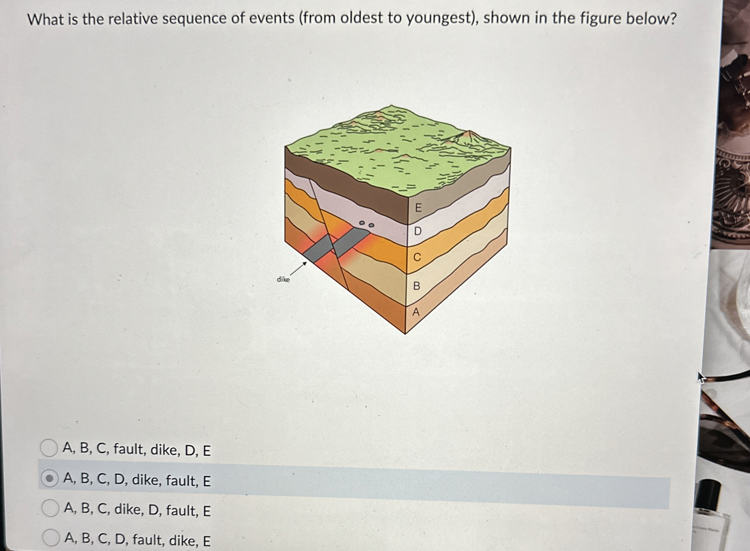Solved What is the relative sequence of events (from oldest | Chegg.com