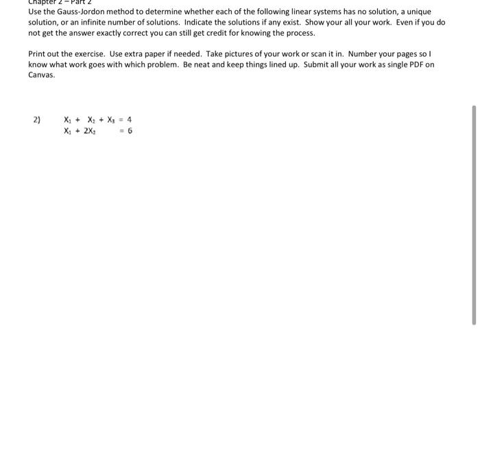 Solved Use the Gauss-Jordon method to determine whether each | Chegg.com