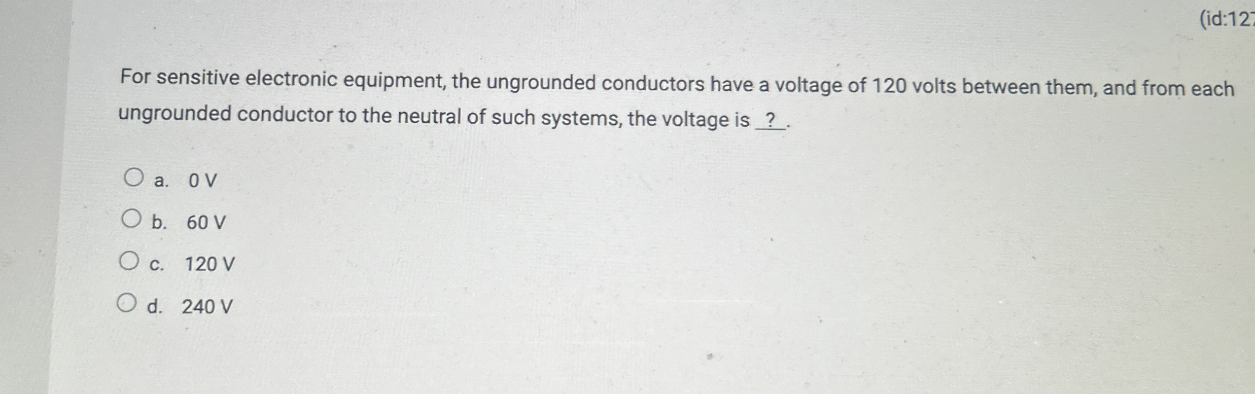 Solved For sensitive electronic equipment, the ungrounded | Chegg.com