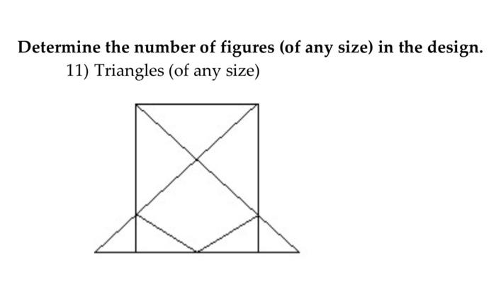 Solved Determine the number of figures (of any size) in the | Chegg.com