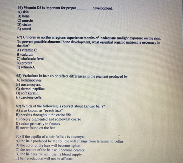 Solved 62 Which Pigment Is Responsible For Blushing A Chegg