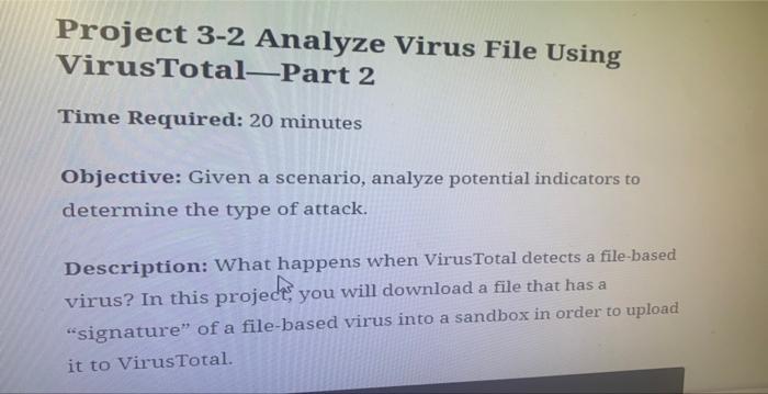 analyze file virus