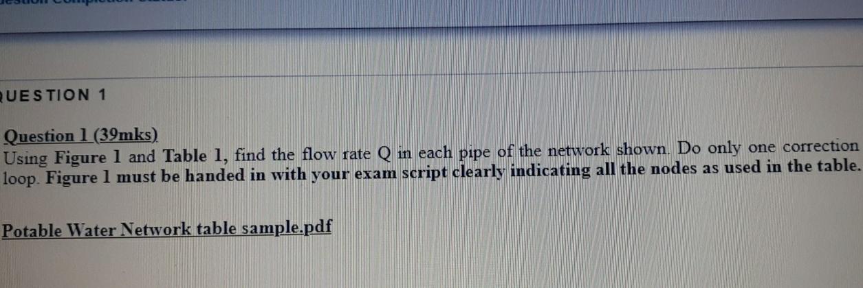 QUESTION 1 Question 1 (39mks) Using Figure 1 and | Chegg.com