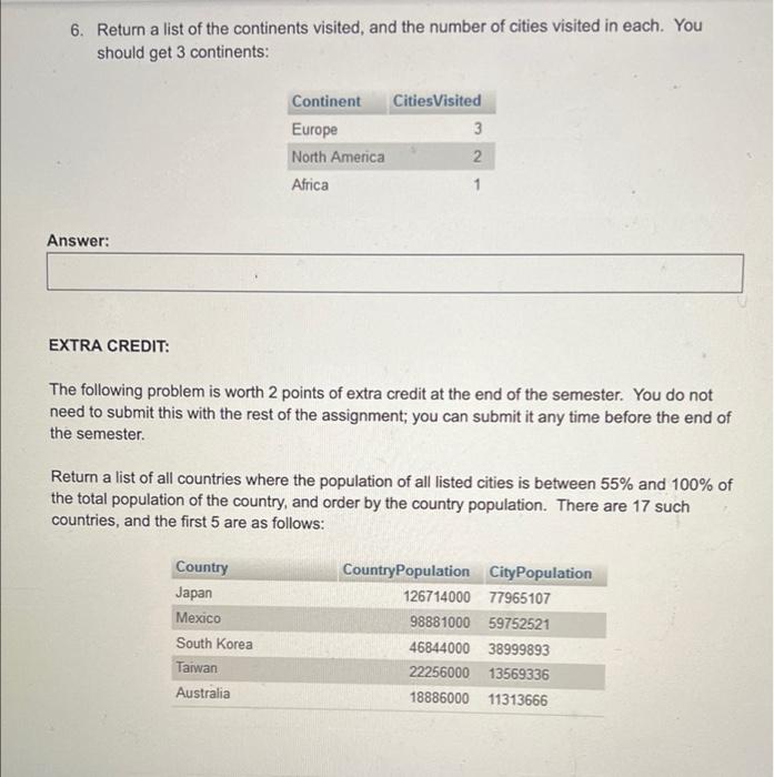Solved For each of the problems below, your assignment is to | Chegg.com