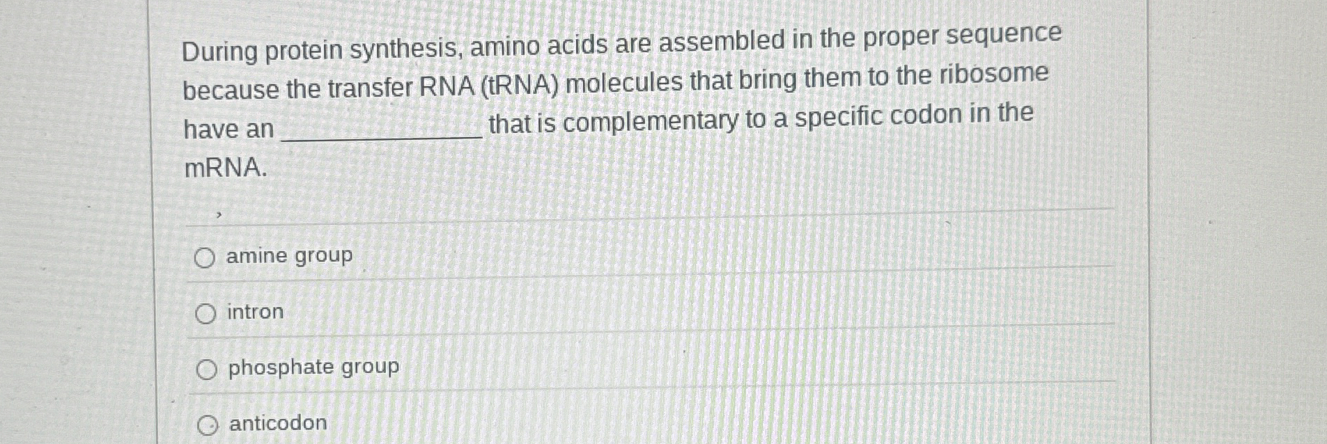 Solved During protein synthesis, amino acids are assembled