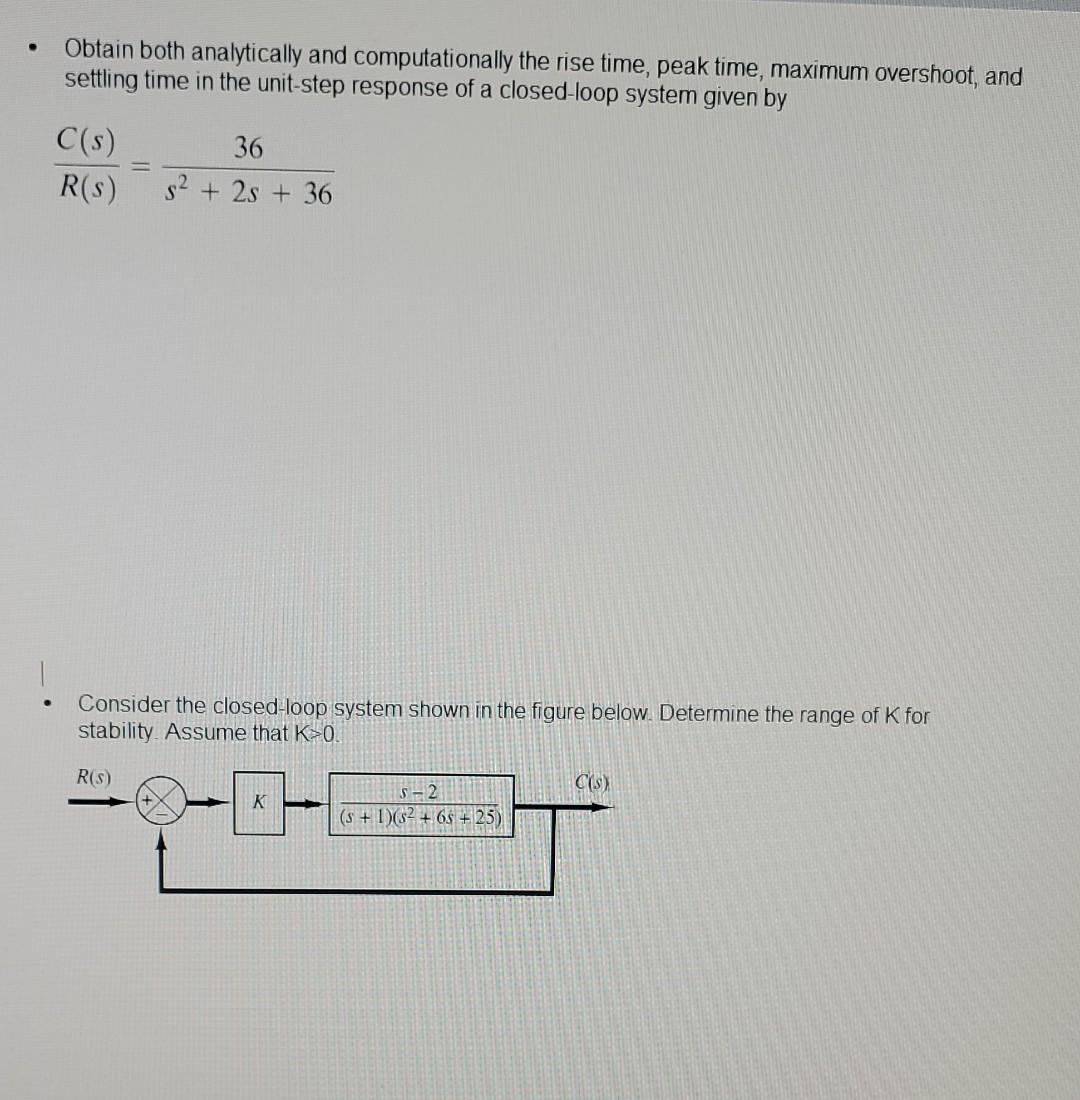 Solved Obtain Both Analytically And Computationally The Rise | Chegg.com