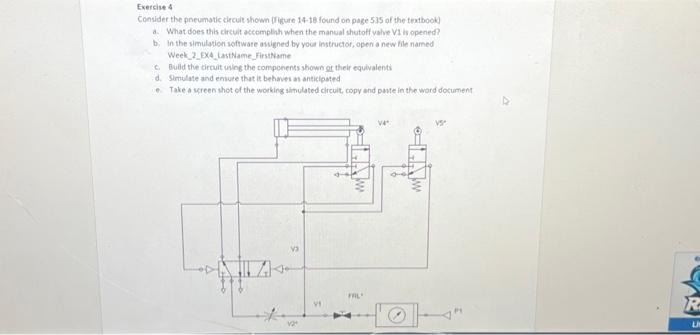 Consider The Pneumatic Circuit Shown (Figure 14.5 | Chegg.com