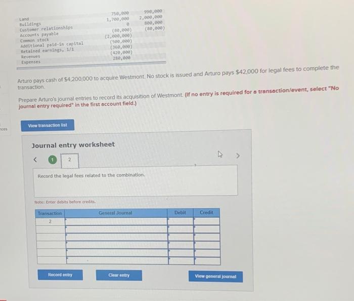 Solved 00 The following book and fair values were available