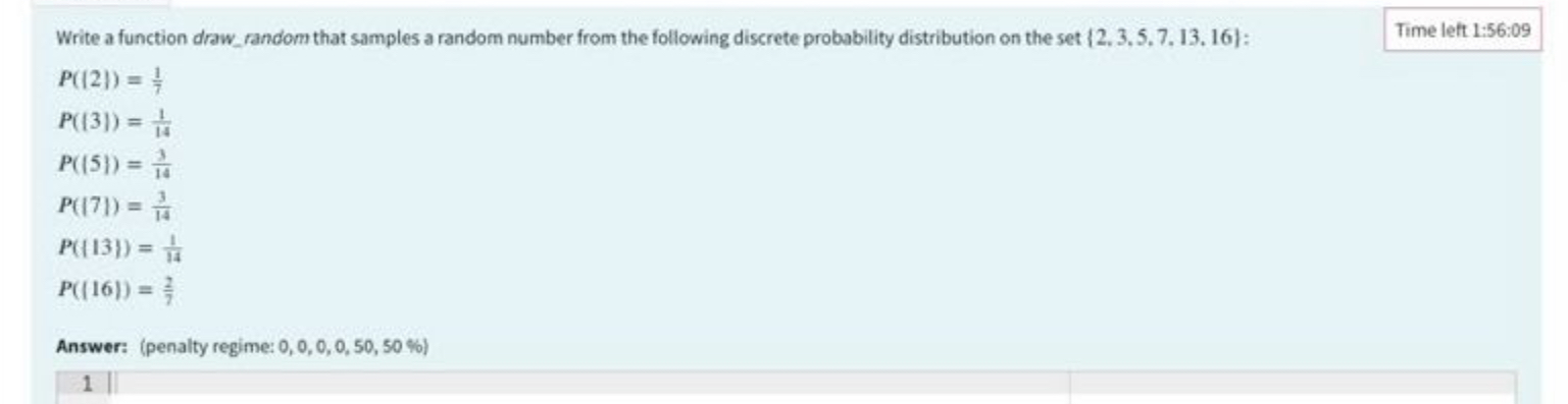 Solved Write a function draw_random that samples a random | Chegg.com