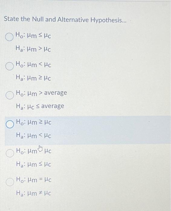 7 step hypothesis test