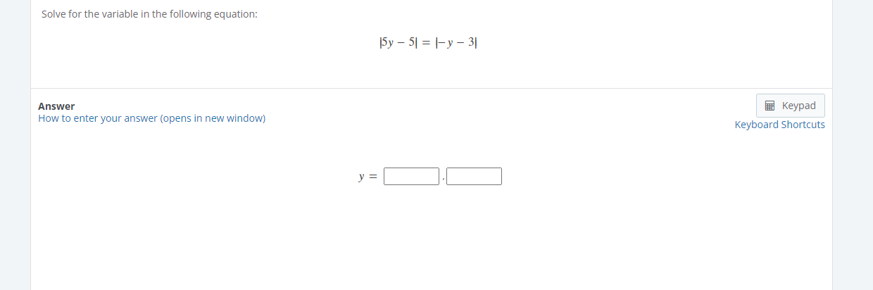 Solved Solve for the variable in the following | Chegg.com