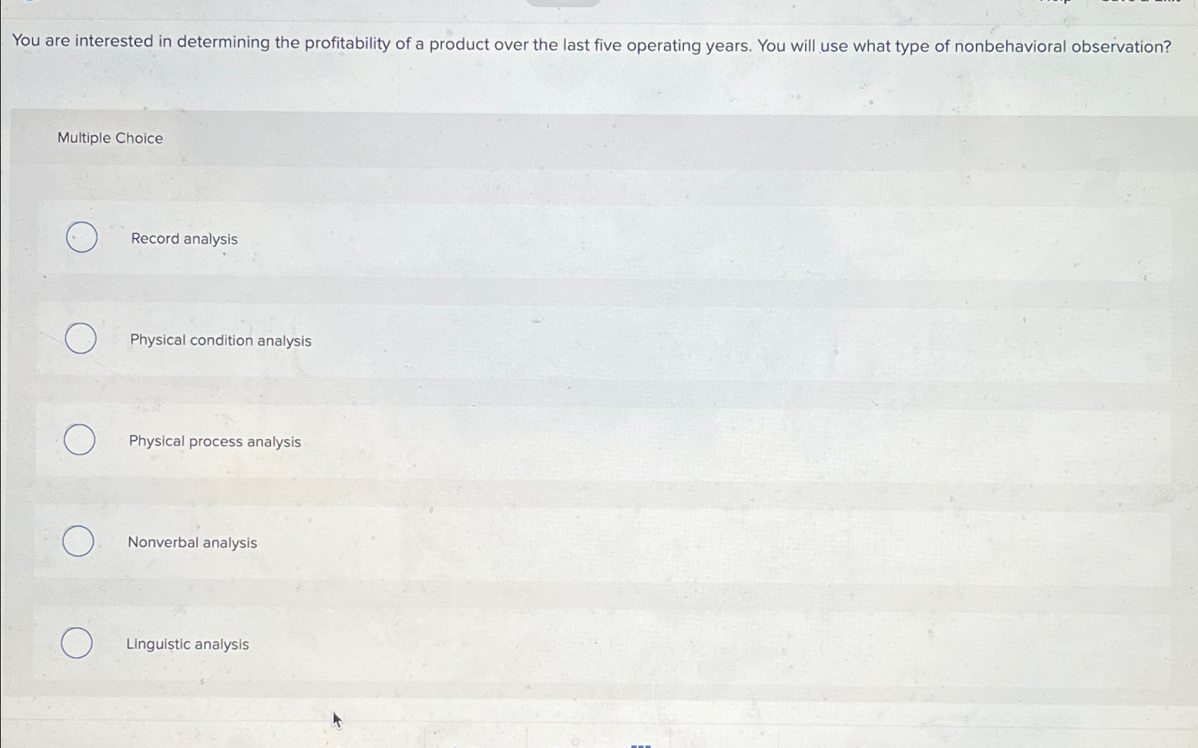 Solved You are interested in determining the profitability | Chegg.com