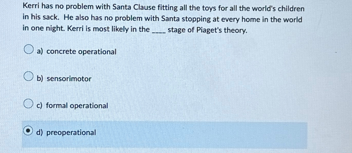 Formal operational clearance toys