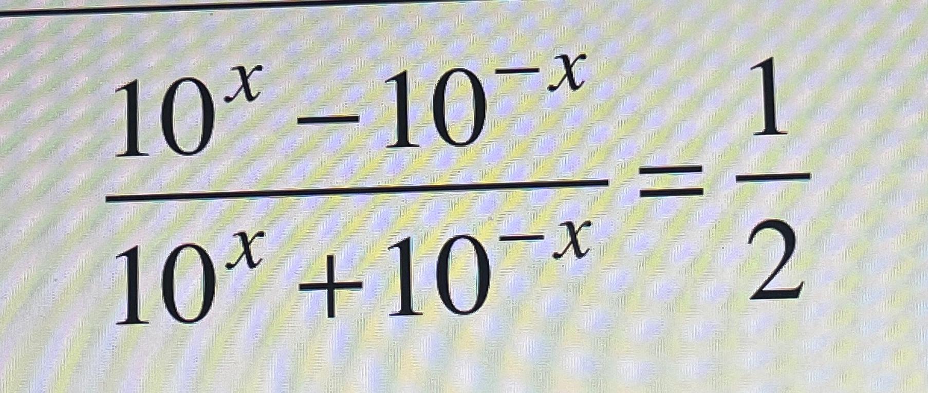 1 2x 10 x )= 10