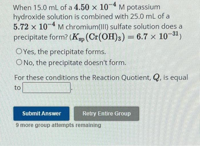 Solved When 22.0 mL of a 9.35×10−4M barium bromide solution