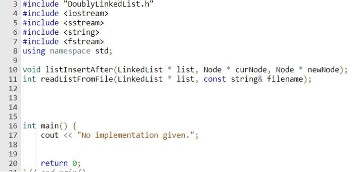 Solved 10.8 hs-Dummy Linked Lists - listInsert Description | Chegg.com