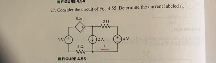 Solved 27. Consider the circuit of Fig. 4.55. Determine the | Chegg.com