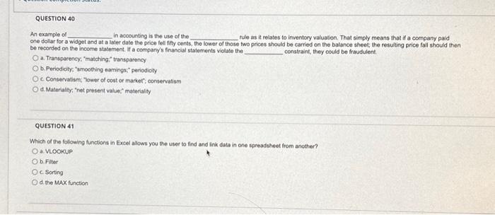 Solved Ar example of in accounting is the use of the rule as | Chegg.com