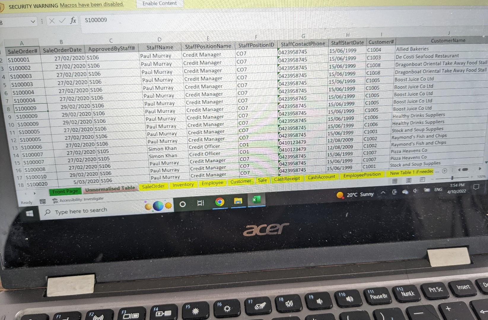 Solved SECURITY WARNING Macros have been disabled. Enable