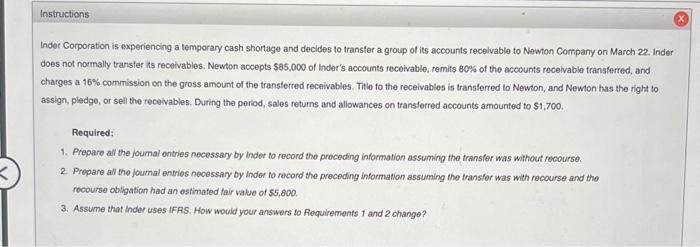 Solved Indet Corporation is experiencing a temporary cash | Chegg.com
