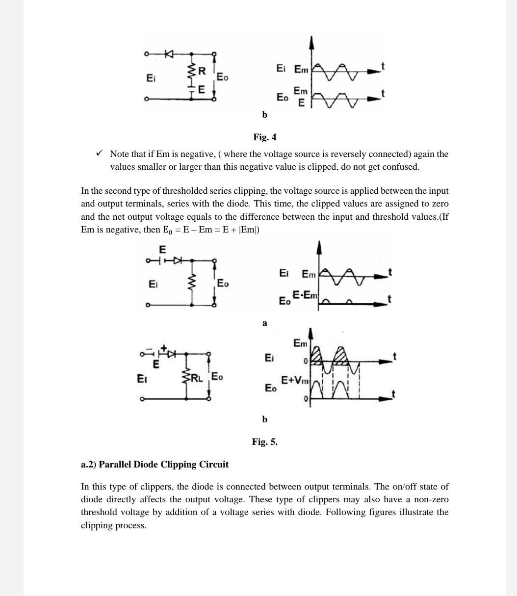 Solved Experiment 5 Diode Clipping and Clamping Circuits