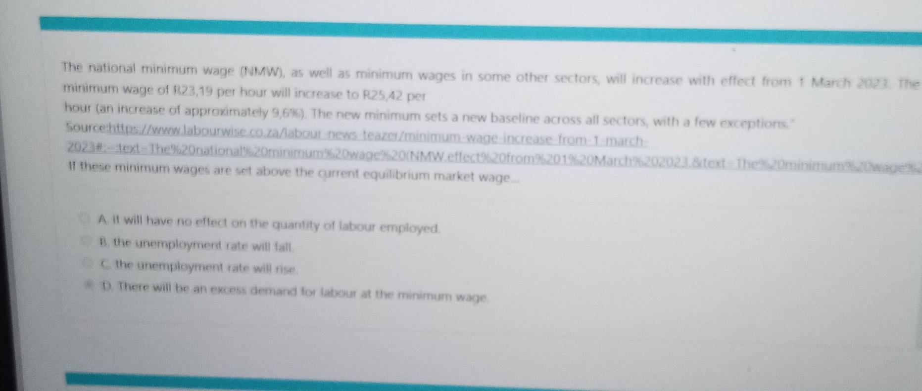 Examining the impacts of National Minimum Wage increases