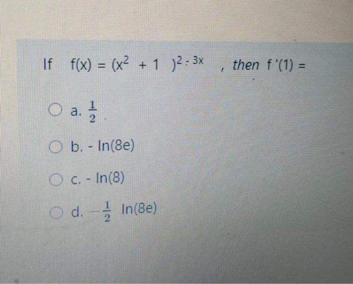 Solved Let F X X Ex Find F N X Day Dr O A X Chegg Com