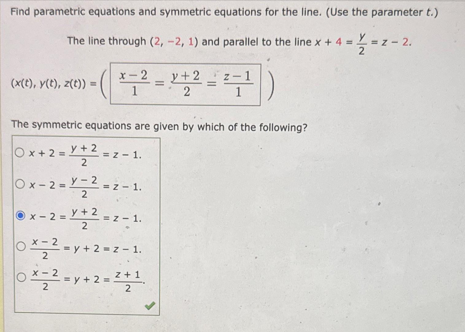 solved-find-parametric-equations-and-symmetric-equations-for-chegg