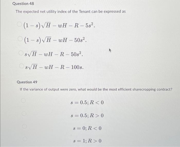 Solved B3: Sharecropping A Plot Of Land Is Owned By A | Chegg.com