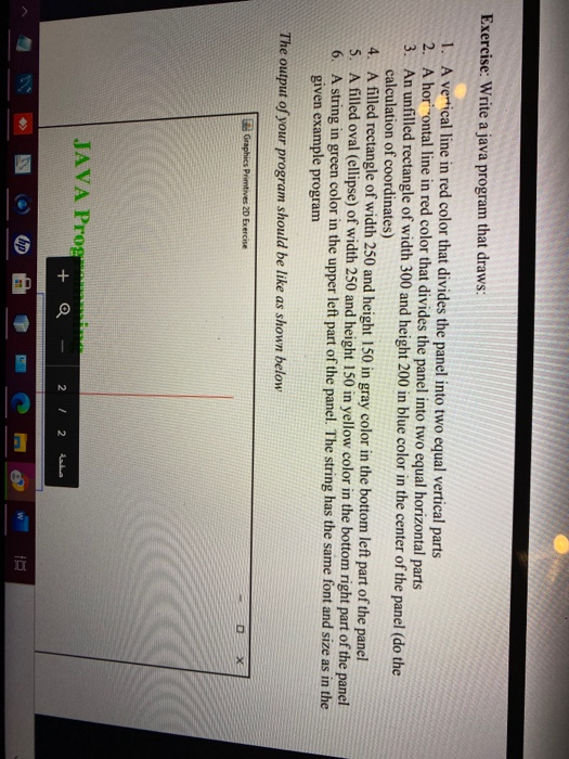 Solved Exercise: Write a java program that draws: 1. A | Chegg.com