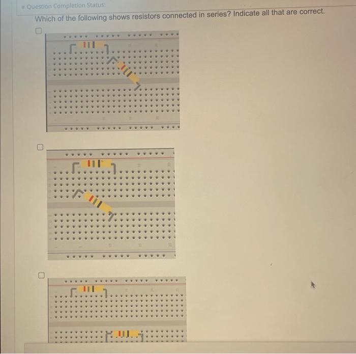 Solved Question Completion Status: Which of the following | Chegg.com