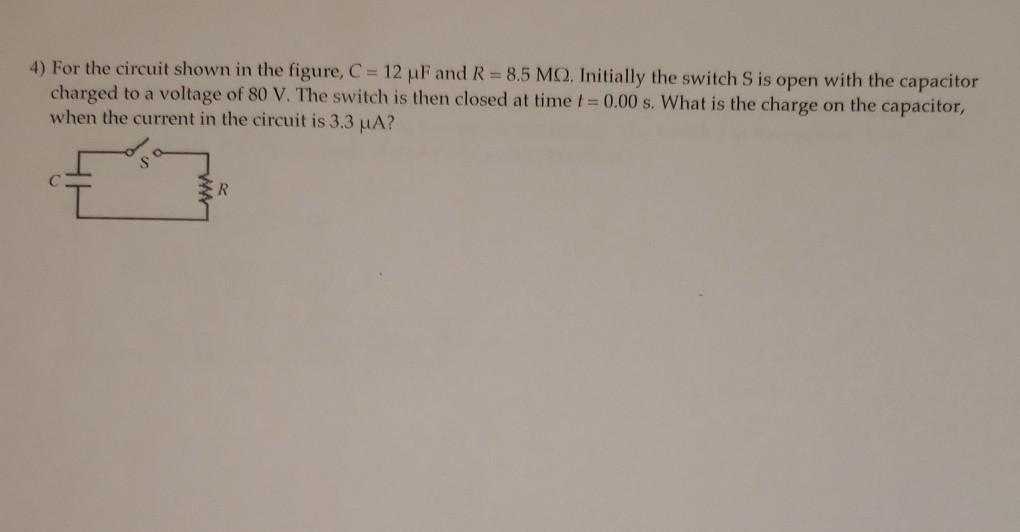Solved 4) For the circuit shown in the figure, C = 12 pF and | Chegg.com