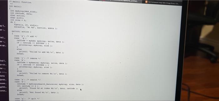 Solved Question 2B arrays, call by value, passing pointers, | Chegg.com