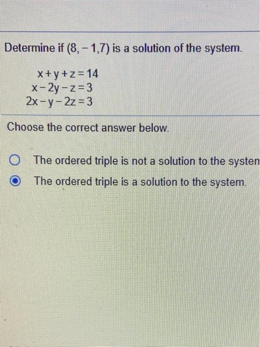 Solved Graph the solution set of the following system of | Chegg.com