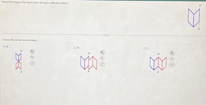 Solved Sketch the image of the figure below through a | Chegg.com