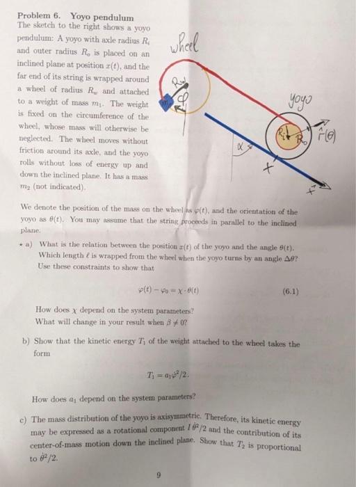 yoyo pendulum experiment