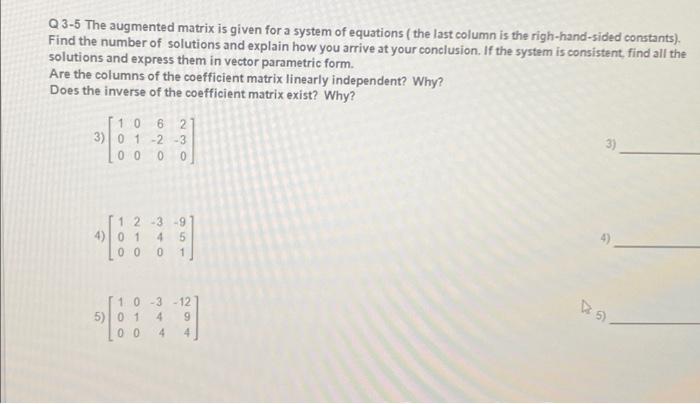 Solved Questions 1-2: Determine whether the system is | Chegg.com