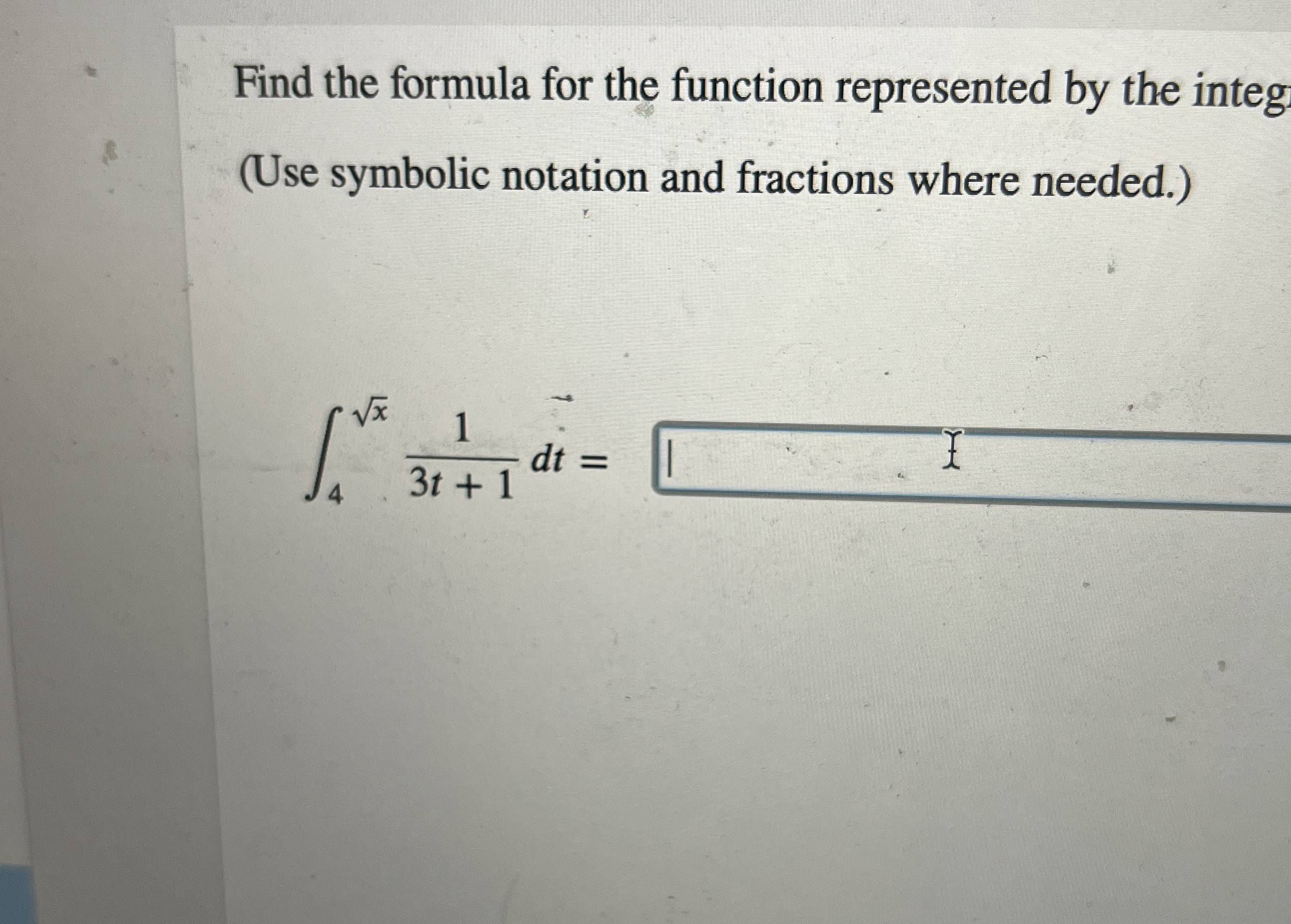 Solved Find the formula for the function represented by the | Chegg.com