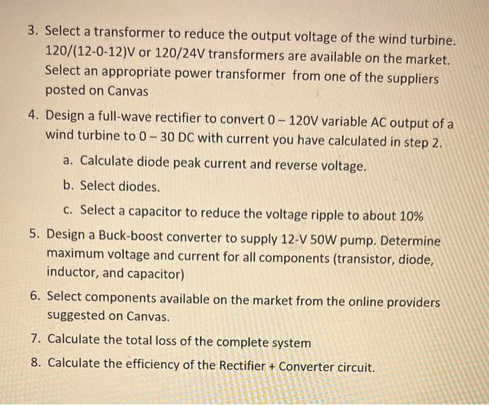 Solved - You must design an AC/DC converter to supply a 50 | Chegg.com