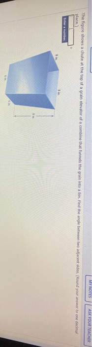 Solved MY NOTES ASK YOUR TEACHER The figure shows a chute at | Chegg.com
