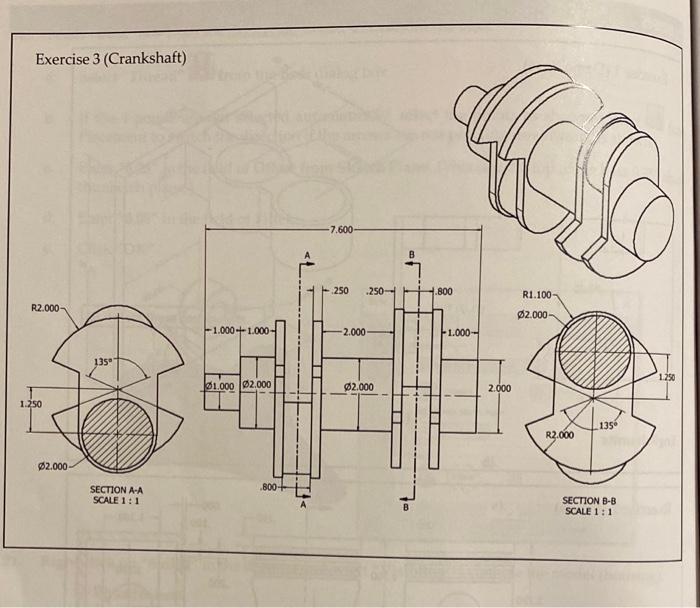 Solved Exercise 3 (Crankshaft) | Chegg.com