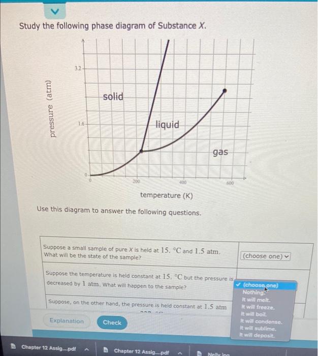 Solved 111 Using a phase diagram to predict phase at a given | Chegg.com