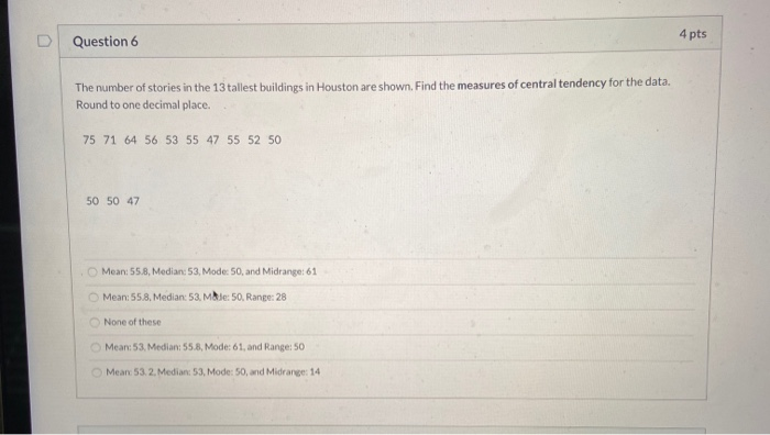 Solved Question 5 4 pts An inspector must select 4 tests to | Chegg.com