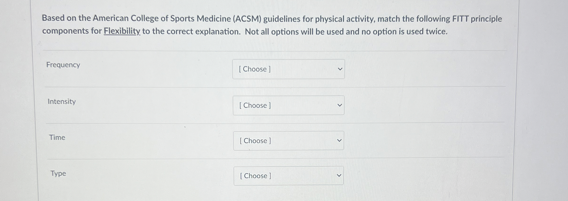 Based on the American College of Sports Medicine | Chegg.com