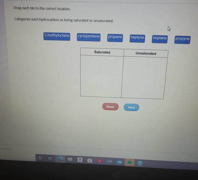 Solved Drag each tile to the correct location. Categorize