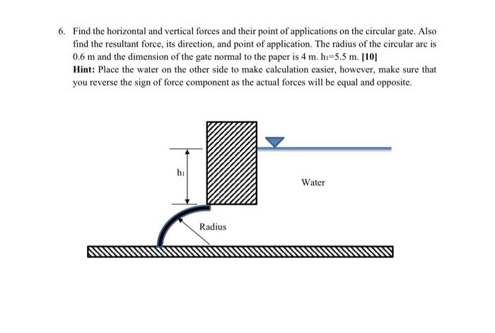 6. Find the horizontal and vertical forces and their | Chegg.com