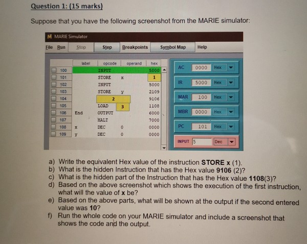 Solved Question 1: (15 marks) Suppose that you have the | Chegg.com